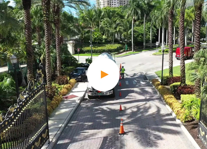 Concrete Pour aerial video