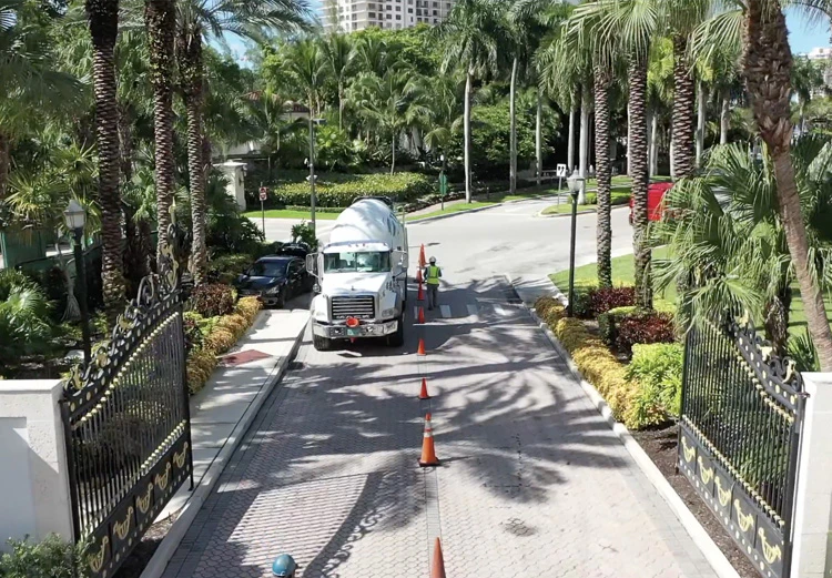 Aerial Recon Media drone footage of a Miami construction site