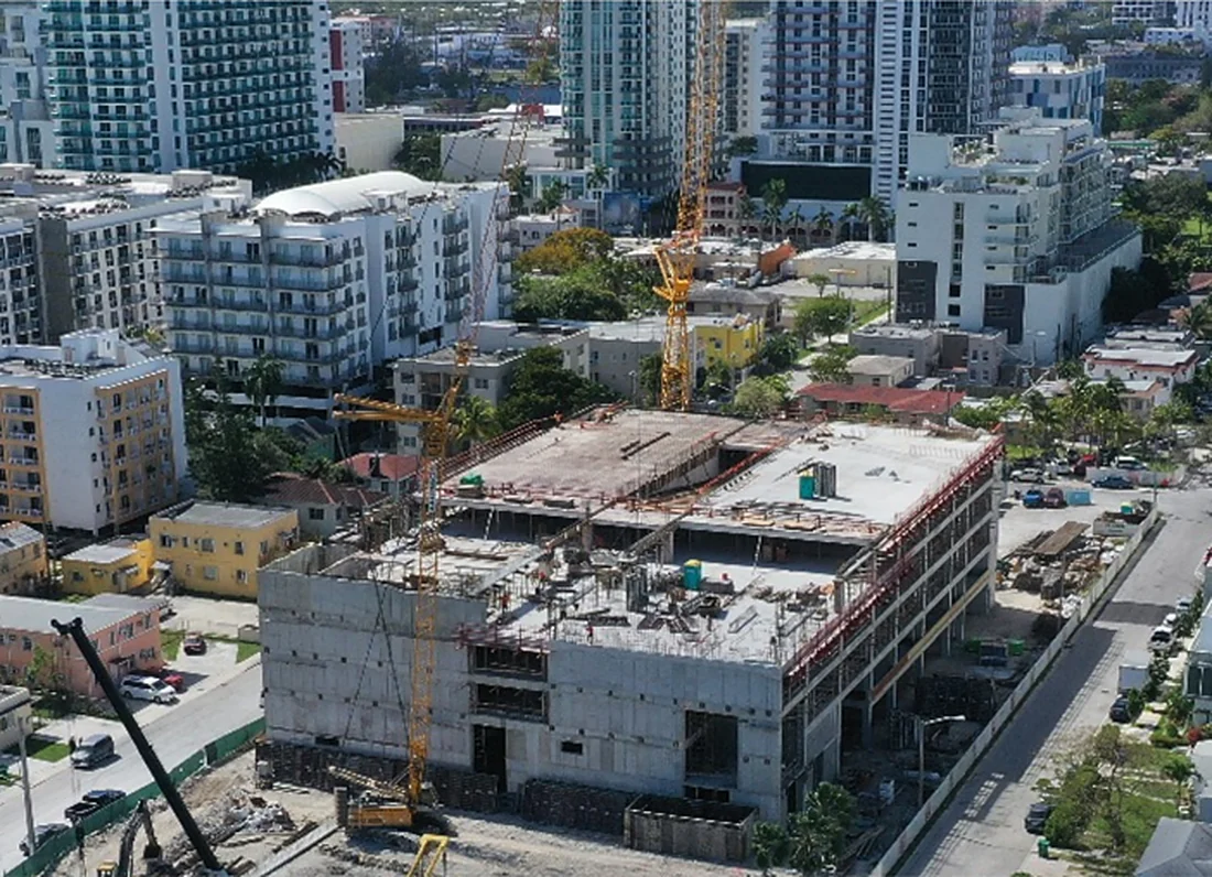 AEC Imagery: aerial view of construction site
