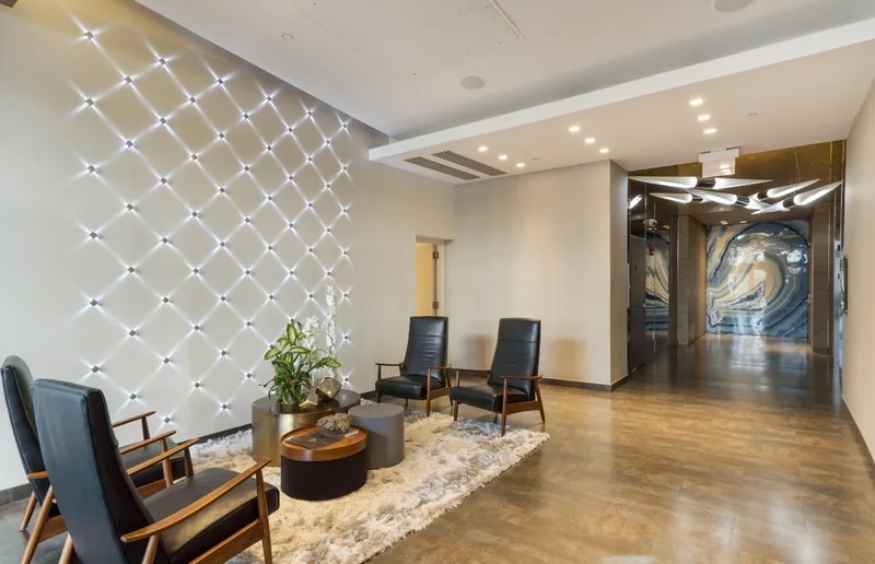 Miami commercial photography: building waiting room interior
